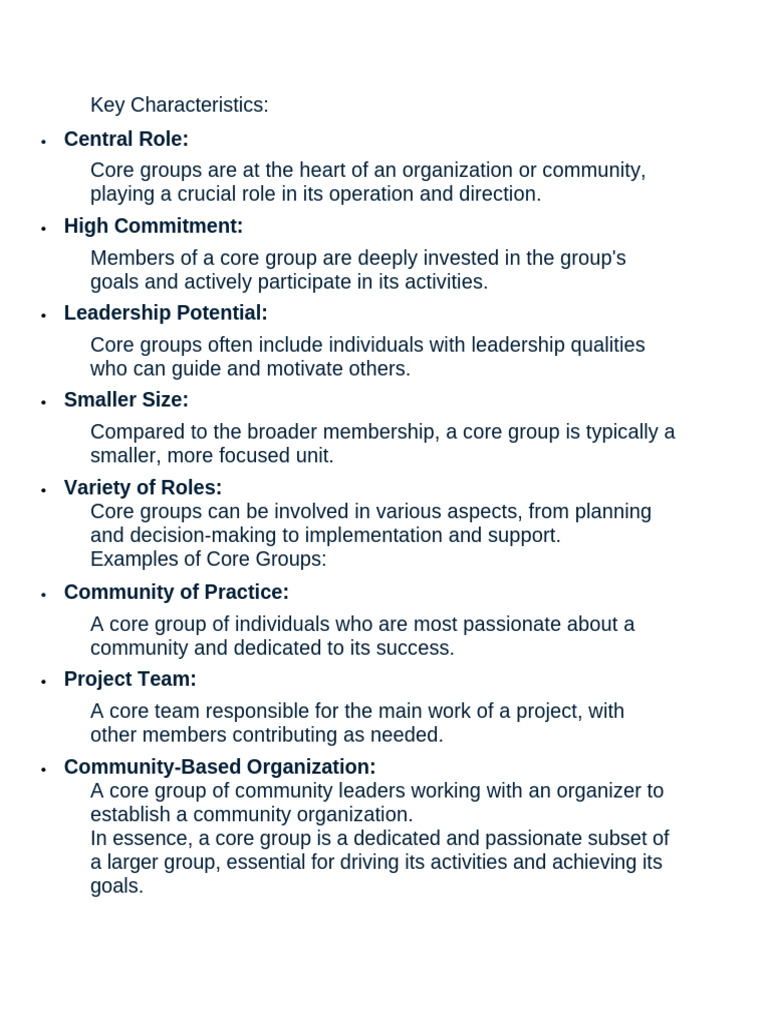 Key Characteristics | PDF