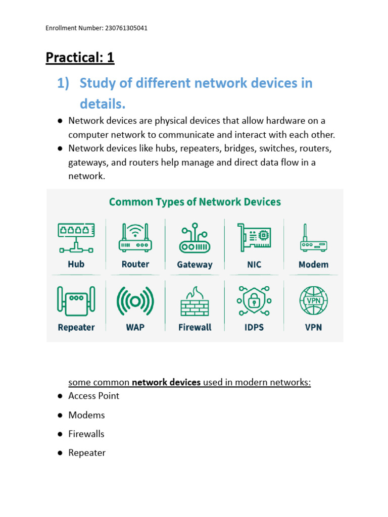 Common Network Devices Overview | PDF | Computer Network | Network Switch