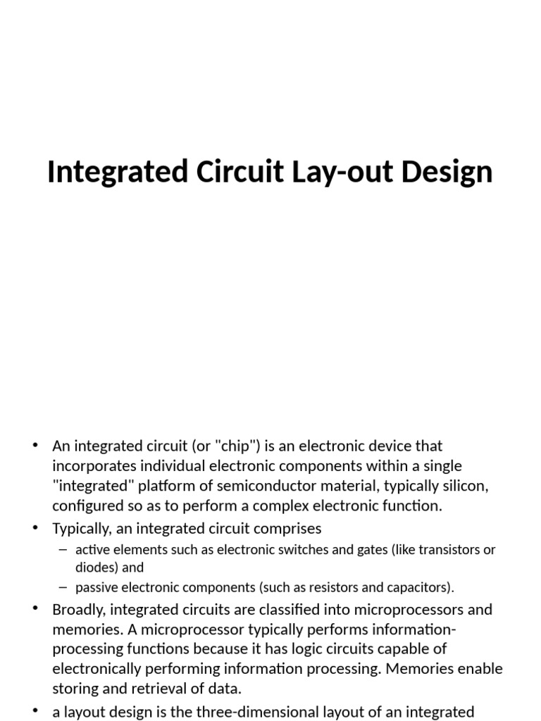 Integrated Circuit Layout Design Protection | PDF | Electronic Circuits