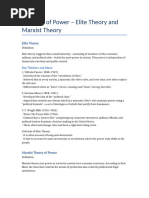 Types and Theories of Elites | PDF | Governance | Political Science
