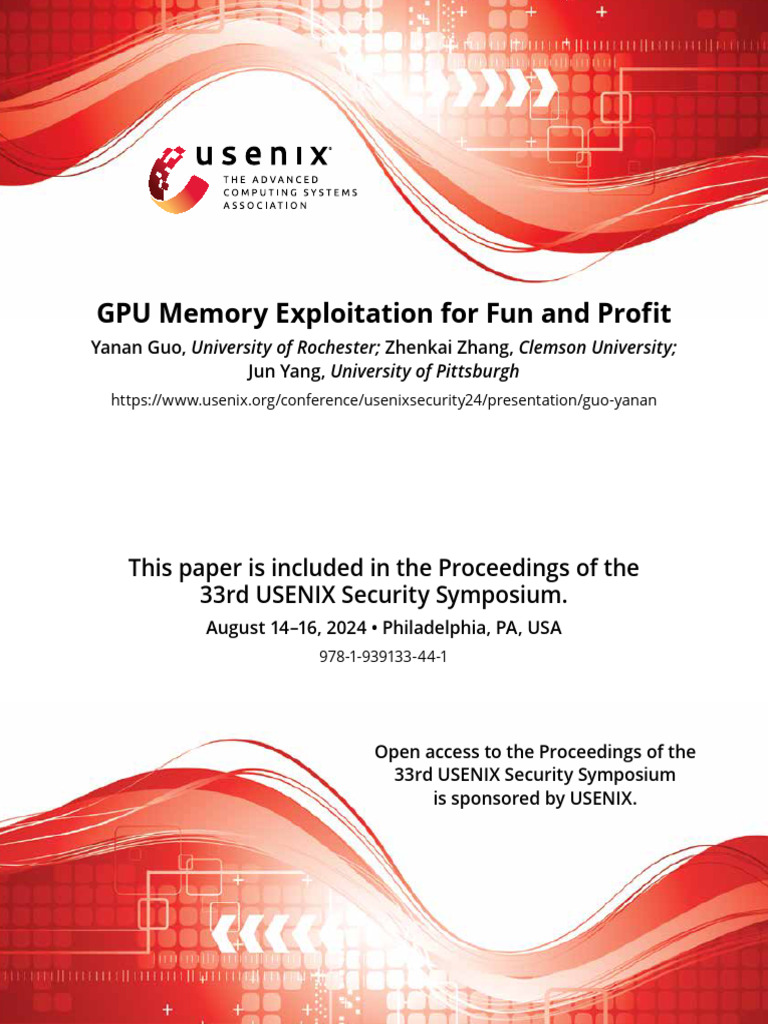 GPU Memory Exploitation Insights | PDF | Graphics Processing Unit ...
