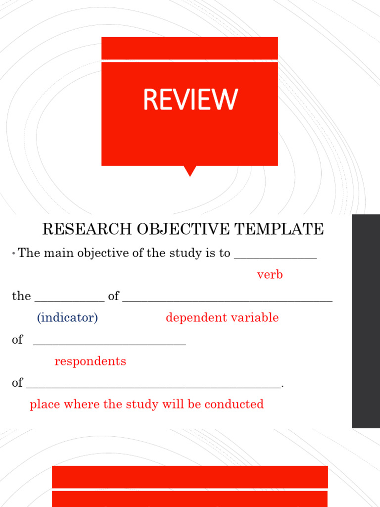 Research Objective and Question Guide | PDF | Hypothesis | Scientific ...