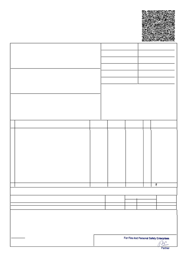 Tax Invoice for Fire Safety Services | PDF | Invoice | Taxation