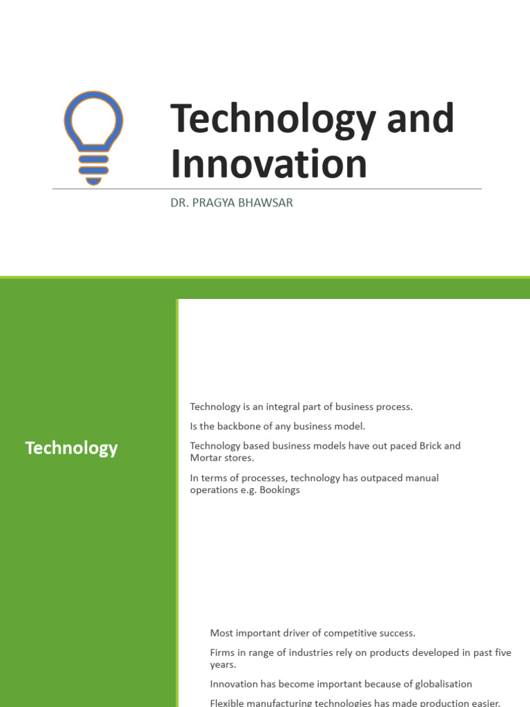 Lecture 10 Innovation | PDF | Innovation | Economies
