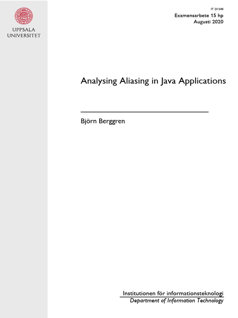 FULLTEXT01 | PDF | Java Virtual Machine | Variable (Computer Science)