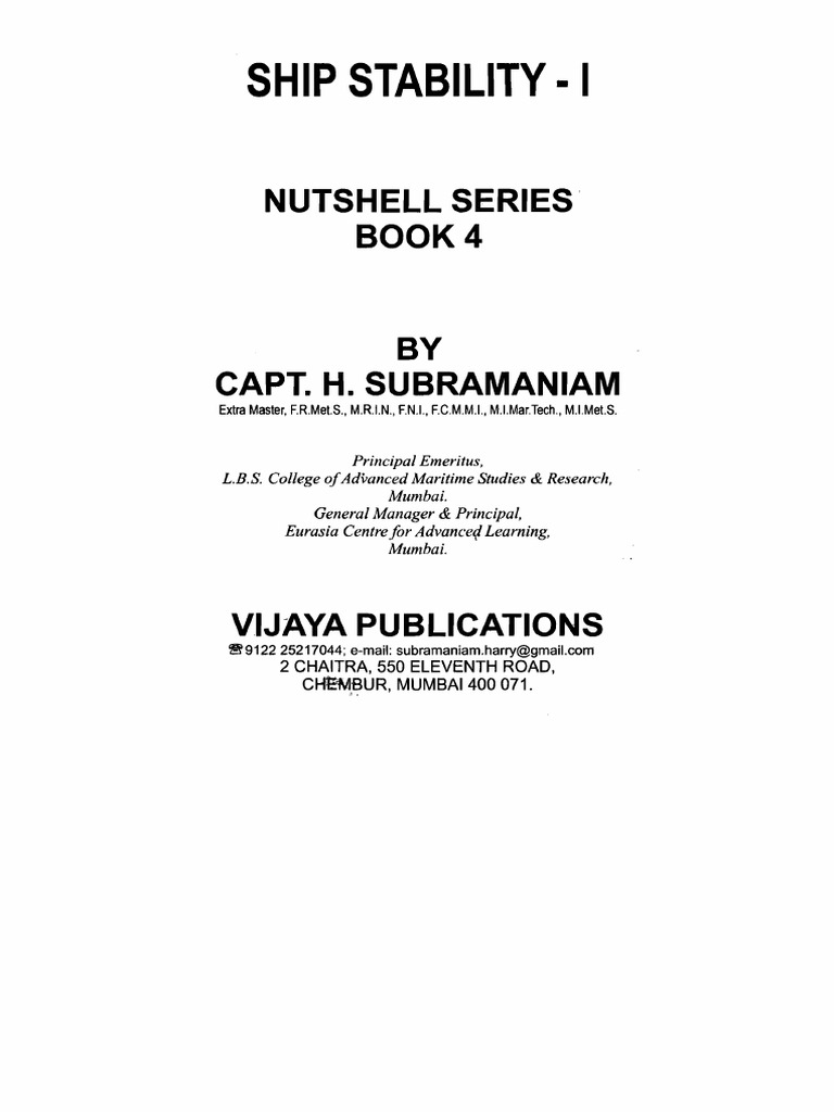 Ship Stability Basics Explained | PDF | Buoyancy | Physical Quantities