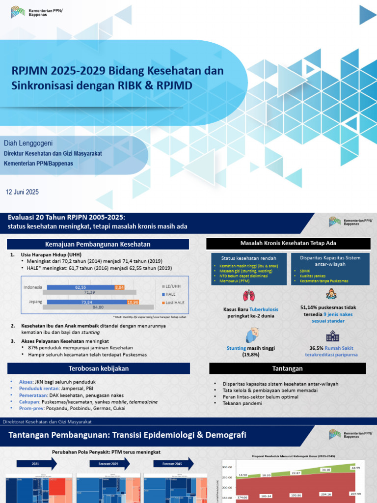RPJMN 2025-2029: Kebijakan Kesehatan Nasional | PDF