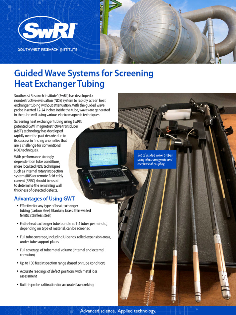 Guided Wave Heat Exchanger | PDF | Nondestructive Testing | Building ...