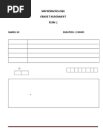 Grade 5 Mental Maths Term 1 | PDF | Mathematics