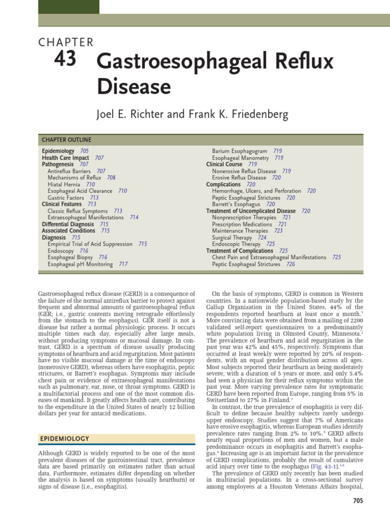 First Page PDF | PDF | Gastroesophageal Reflux Disease | Heartburn