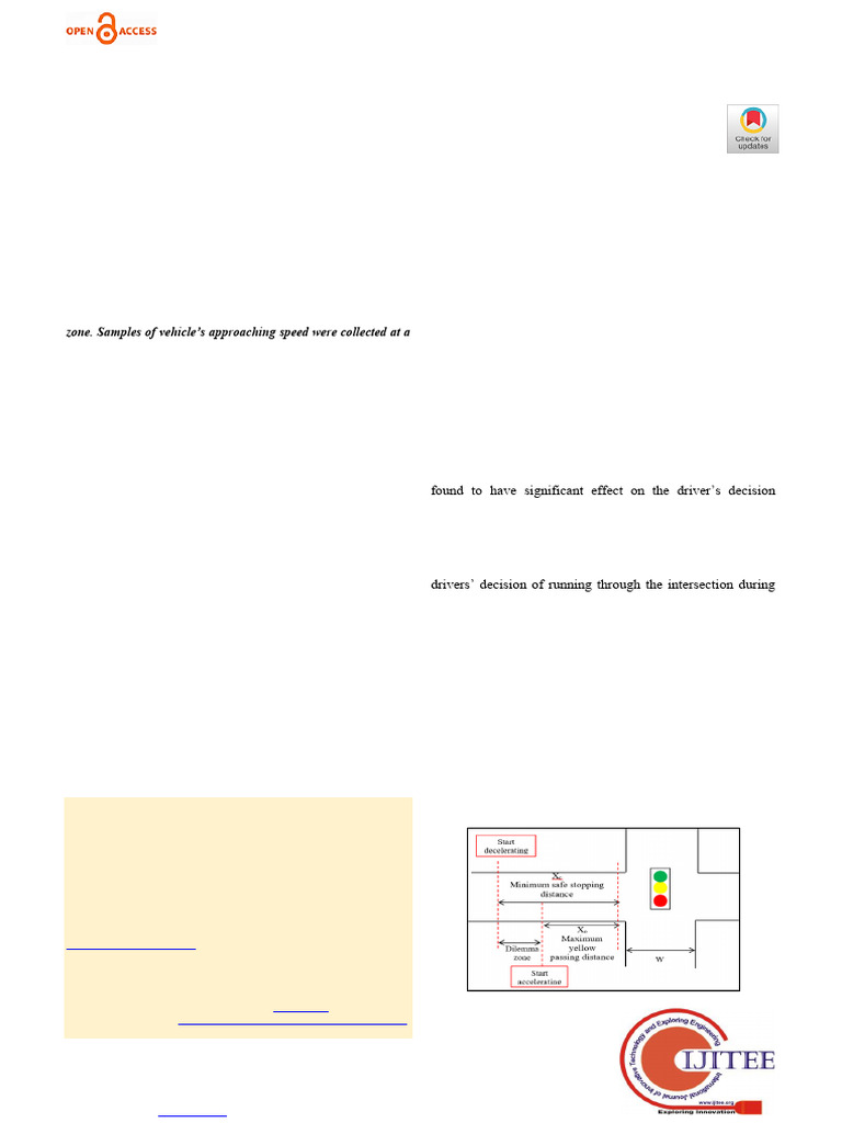 Safe Braking Distance at Intersections | PDF | Traffic Light ...