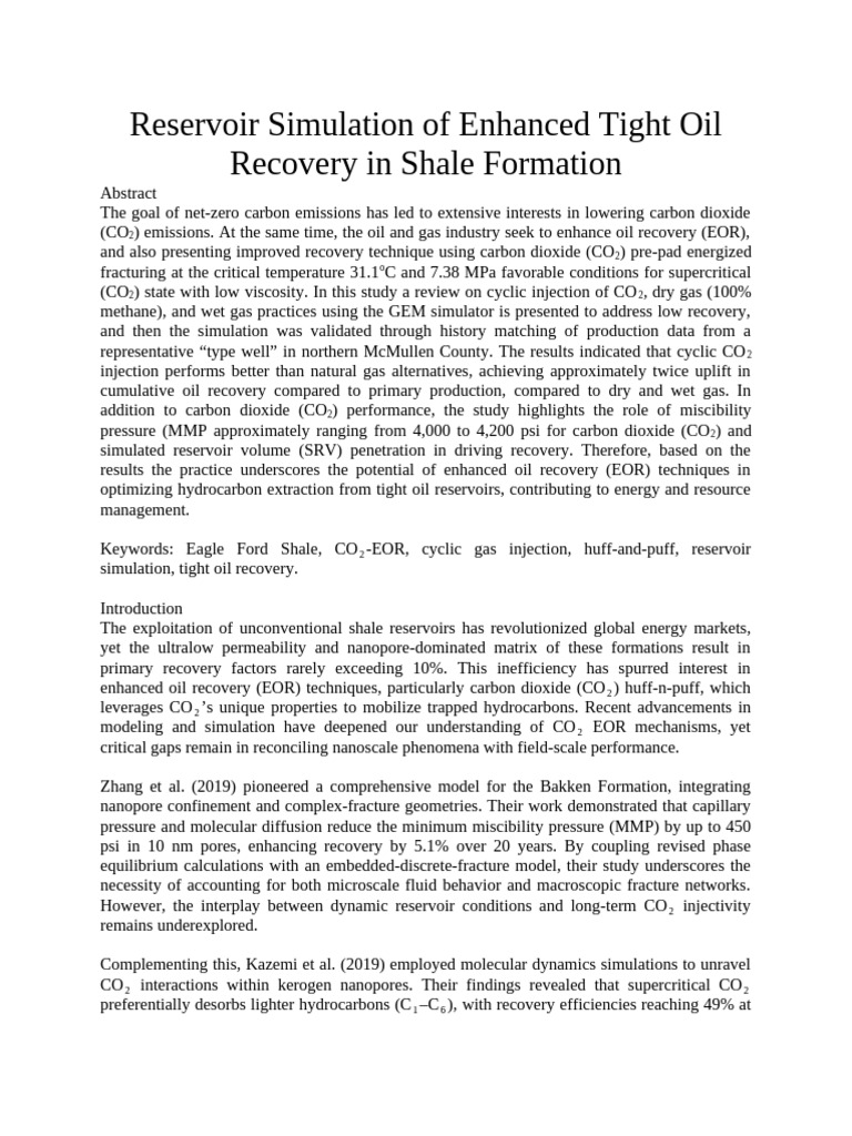 NEW Reservoir Engineering Project (Titled) | PDF | Petroleum Reservoir ...