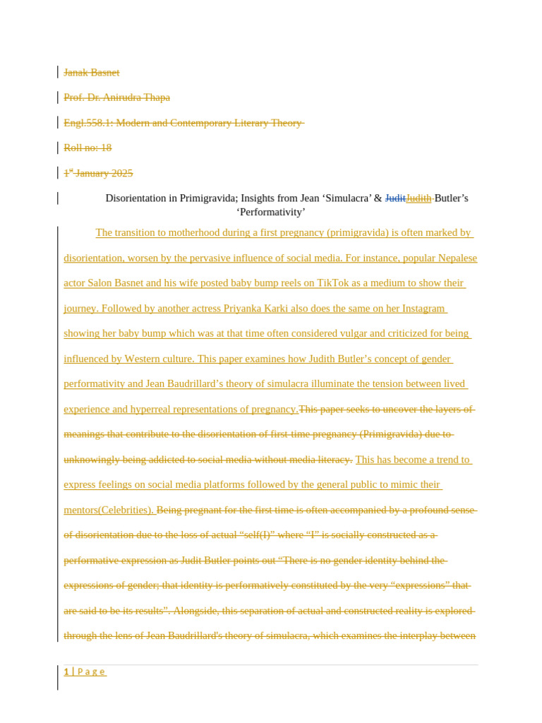 Disorientation in Primigravida Due To Social Media Use | PDF | Social ...