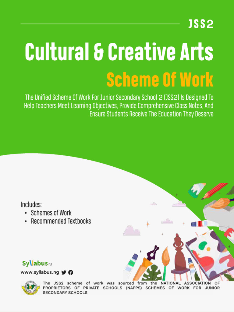 JSS2 CCA First Term Scheme of Work | PDF | Dances | The Arts