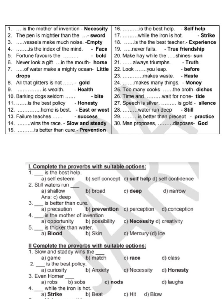 Proverbs | PDF
