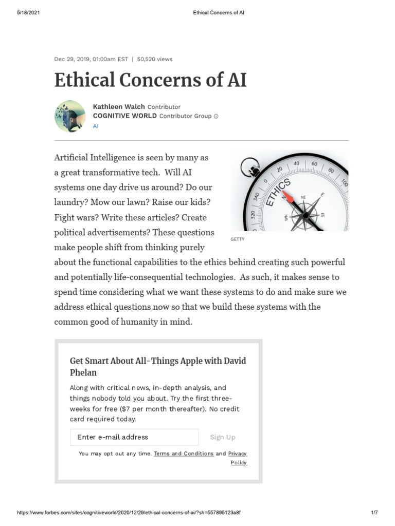 Key Ethical Issues in AI Systems | PDF | Artificial Intelligence ...