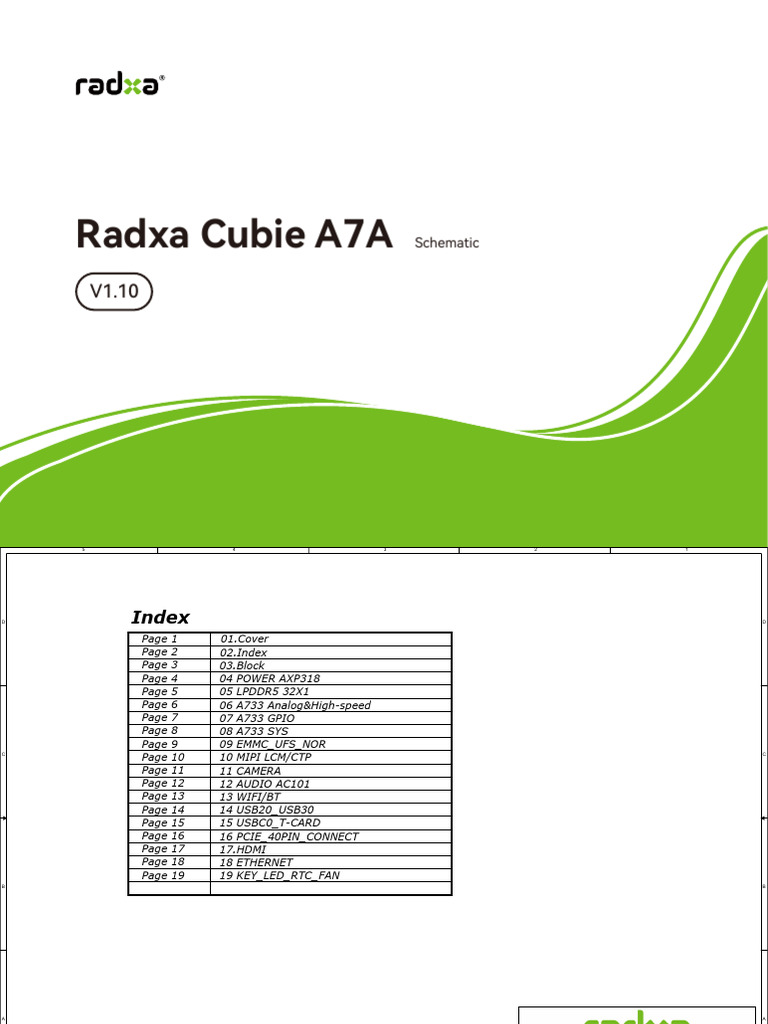 Radxa Cubie A7a v10 Schematic | PDF | Usb | Electronics