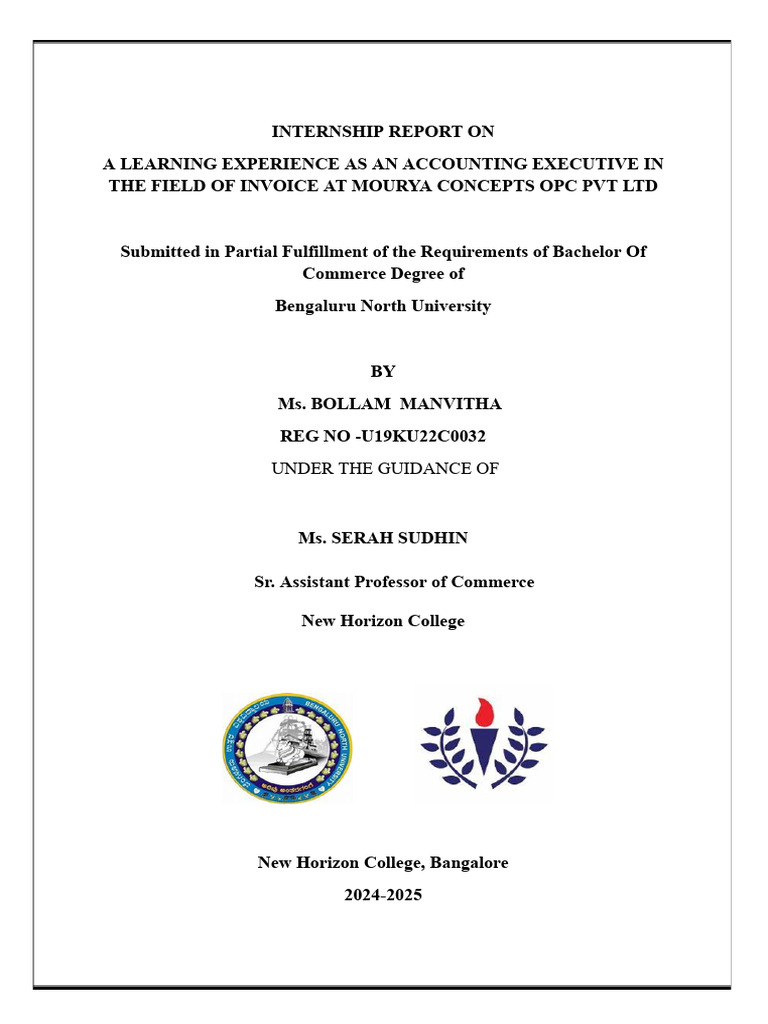 Manvi Greesh Report | PDF | Invoice | Taxes