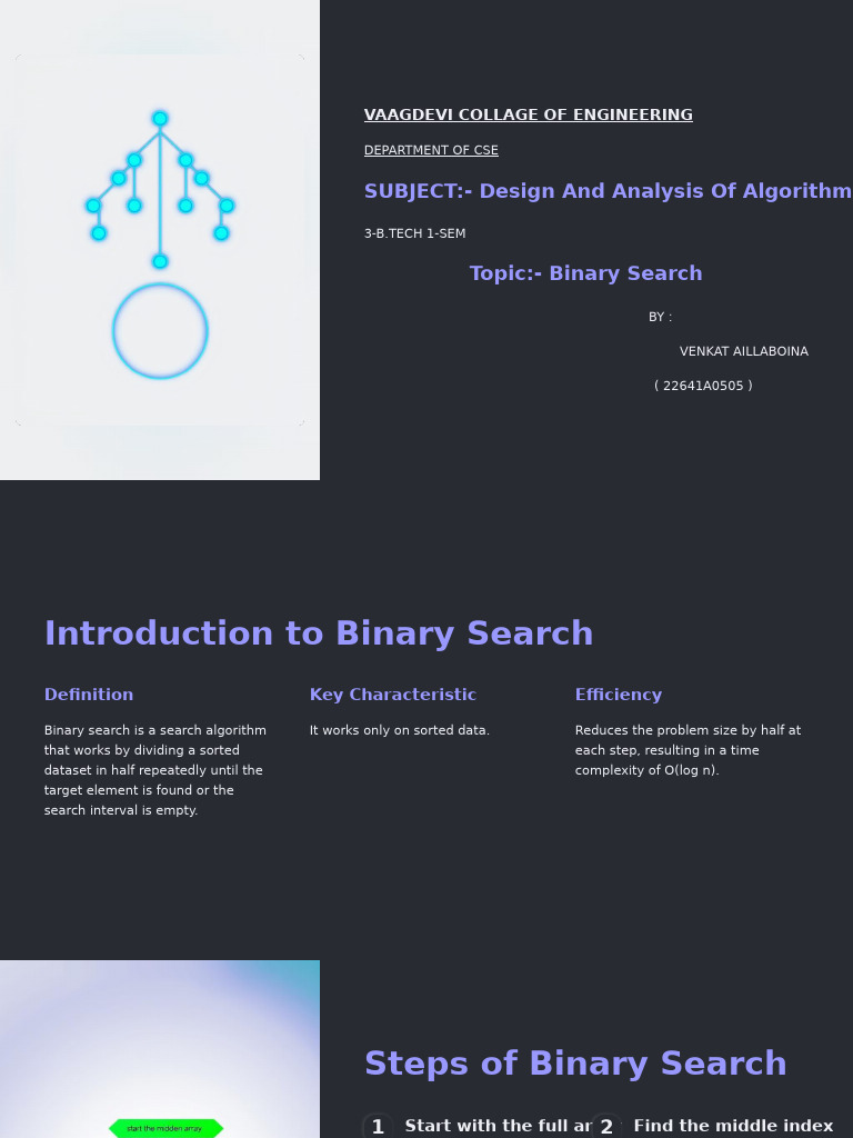 Understanding Binary Search Algorithm | PDF | Time Complexity | Logarithm