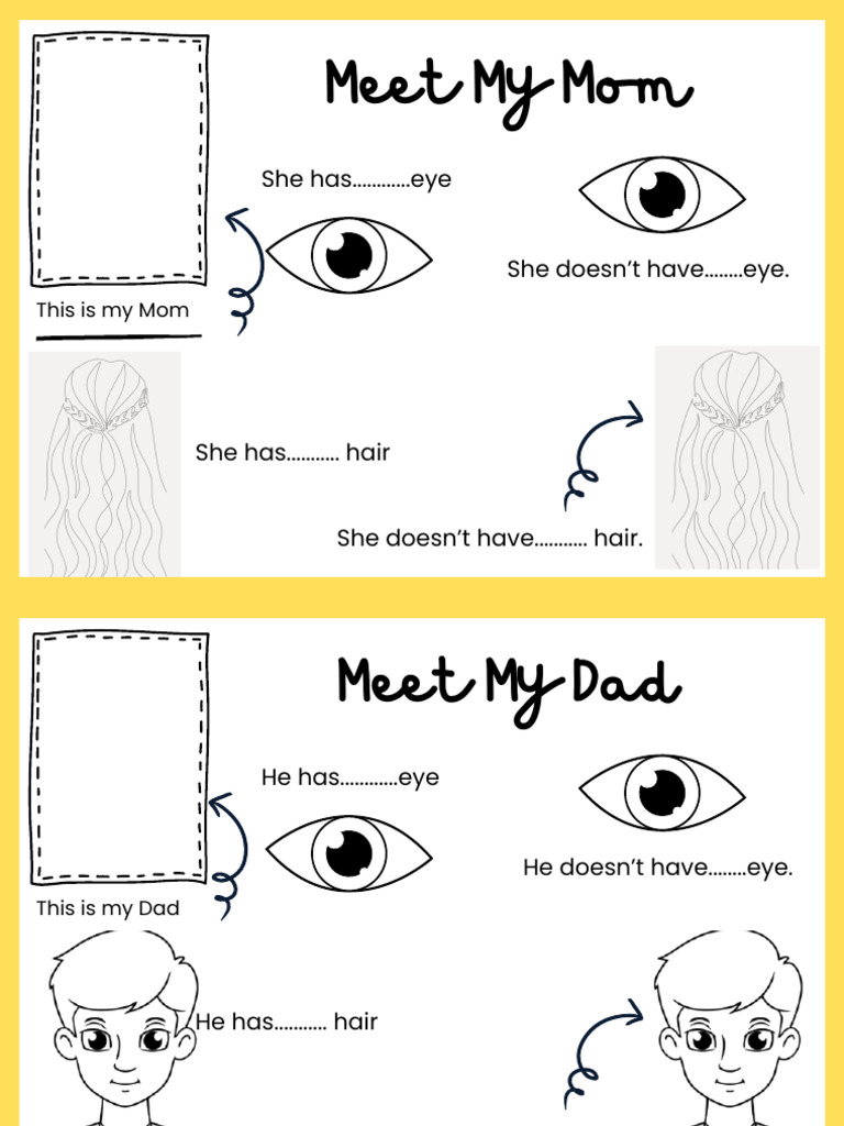 Meet Me Digital Worksheet in Yellow White Illustrative Design Style | PDF