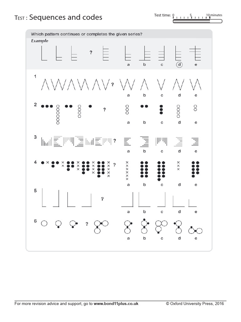 Sequences and Codes Test Guide | PDF