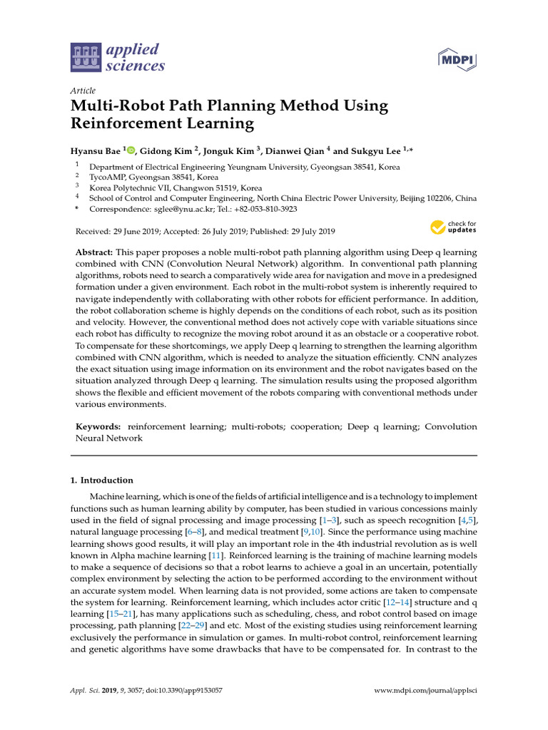Multi-Robot Path Planning with RL | PDF | Machine Learning | Reinforcement