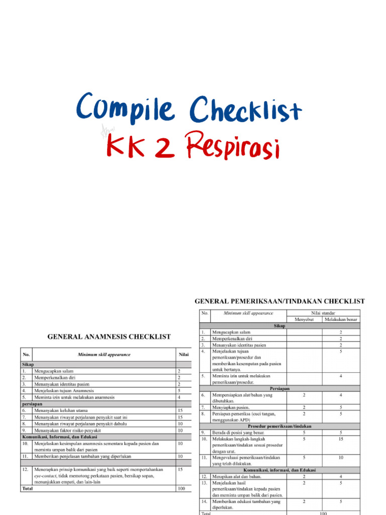 Compile Checklist? | PDF