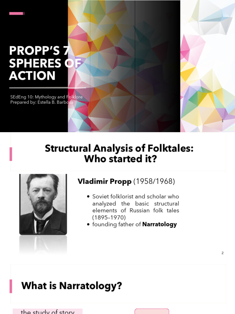 Propp's Spheres of Action Explained | PDF | Storytelling | Fairy Tales