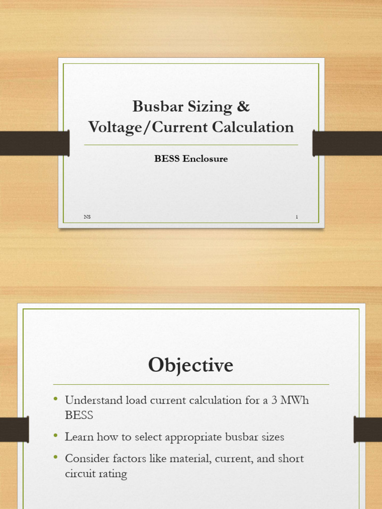 Busbar Sizing for 3 MWh BESS | PDF | Electrical Engineering | Electricity
