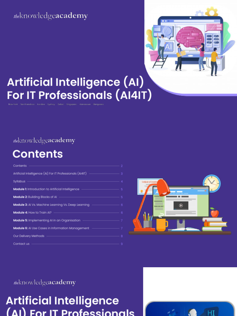 AI Training for IT Professionals | PDF | Artificial Intelligence ...