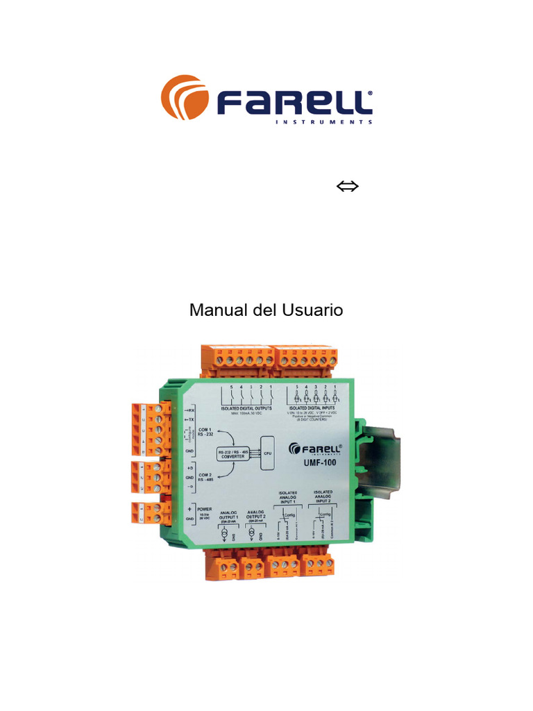 UMF100v1.3-M01S - v2.0 - MANUAL UMF-100 | PDF | Ingenieria Eléctrica ...