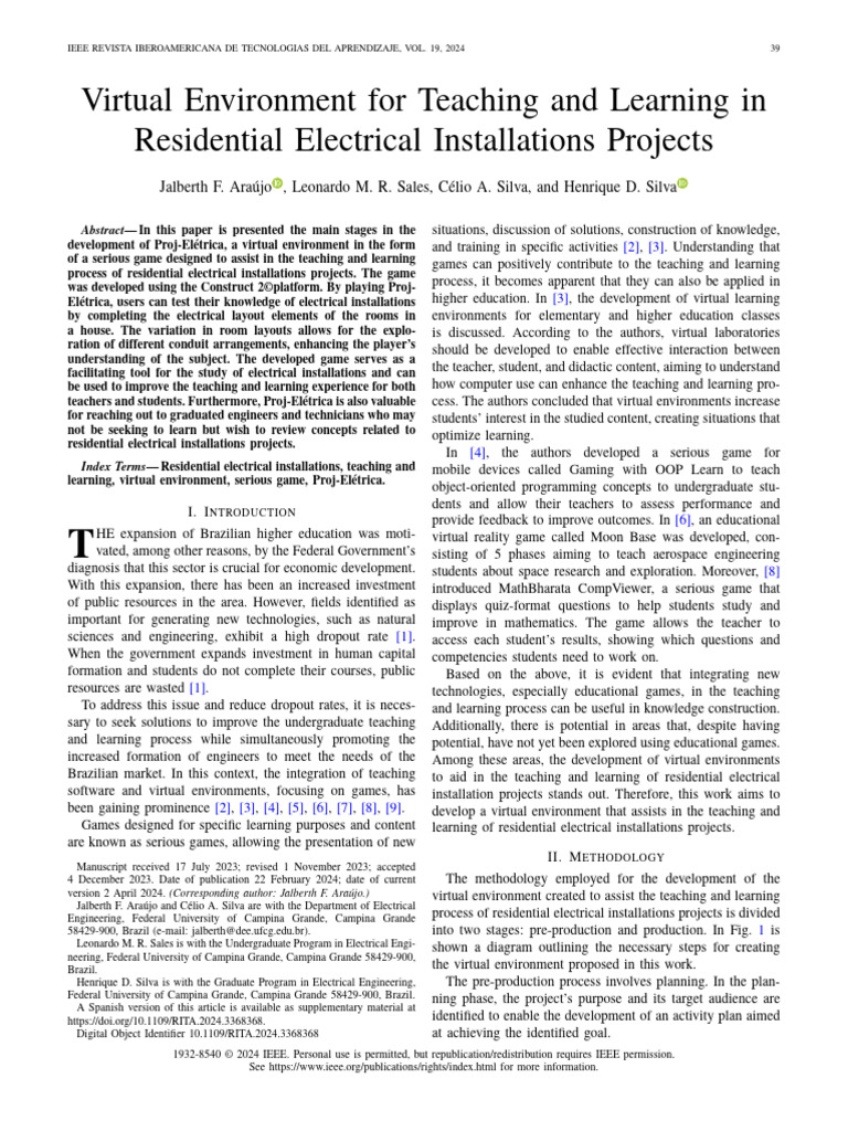 Virtual Game for Electrical Installations | PDF | Button (Computing ...