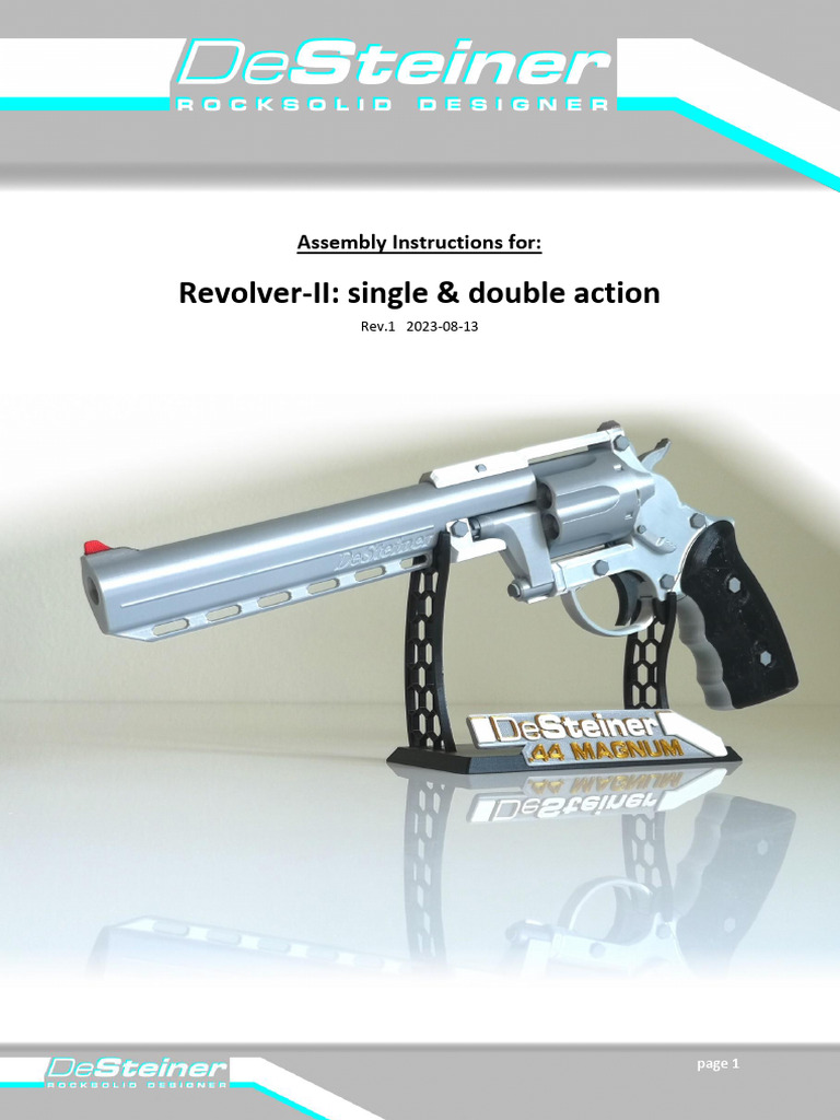Revolver-II Assembly Instructions Guide | PDF | Trigger (Firearms ...