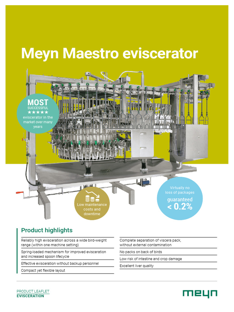 Meyn Maestro Poultry Eviscerator | PDF