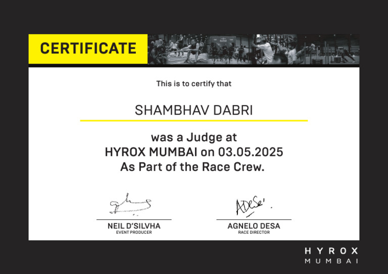 Judge Certificate for Shambhav Dabri | PDF