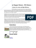 DC Permanent Magnet Motors