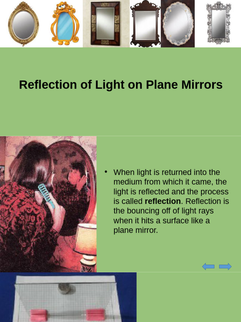 1-Reflection of Light On Plane Mirrors | PDF