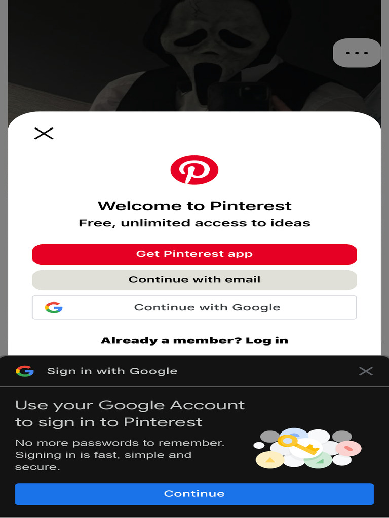 Welcome To Pinterest: Use Your Google Account To Sign in To Pinterest | PDF