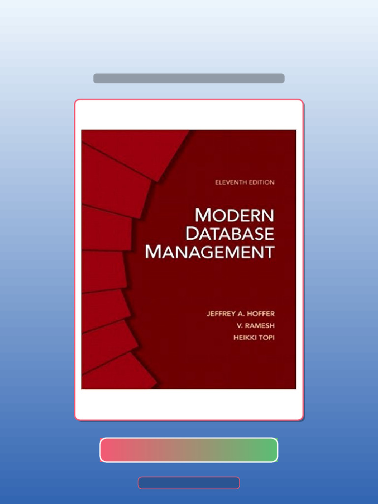 Modern Database Management 11th Edition Ebook and TestBank Bundle ...