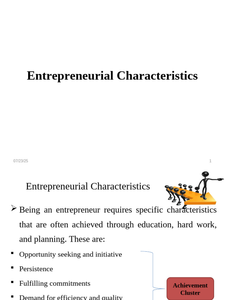 Key Traits of Successful Entrepreneurs | PDF | Goal Setting ...