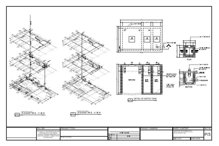 Water and Sewer Line Layout Plans | PDF