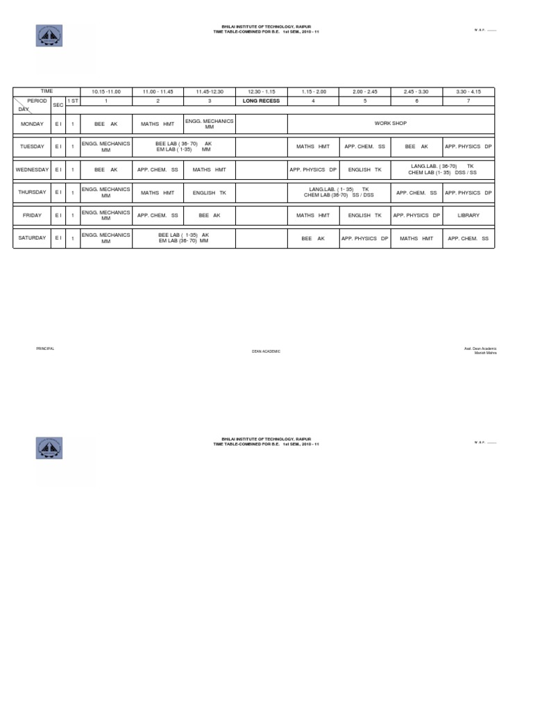 2nd Sem On 20.01.11 Final Combined | PDF | Electrical Engineering ...