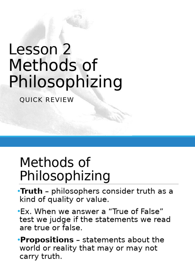 Methods of Philosophizing | PDF
