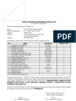 Surat Dukungan Penyewaan Peralatan