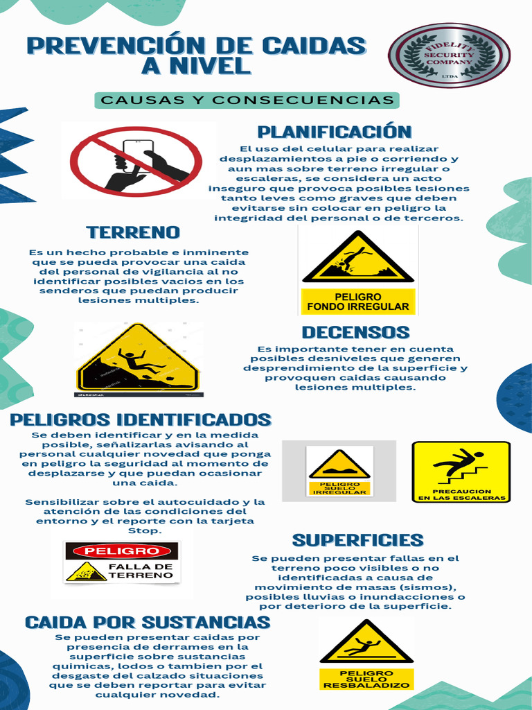 Prevención de Caídas y Riesgos Asociados | PDF