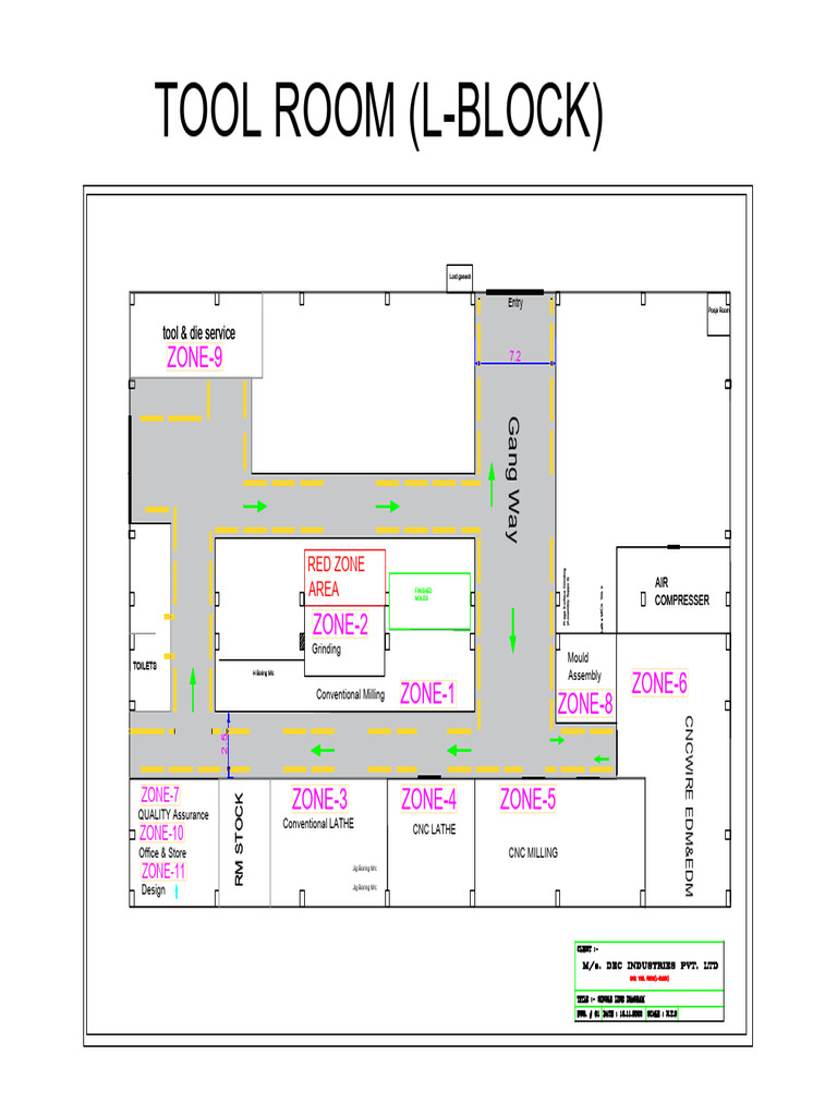 Tool Room Layout for Manufacturing Plant | PDF | Machining | Cutting Tools