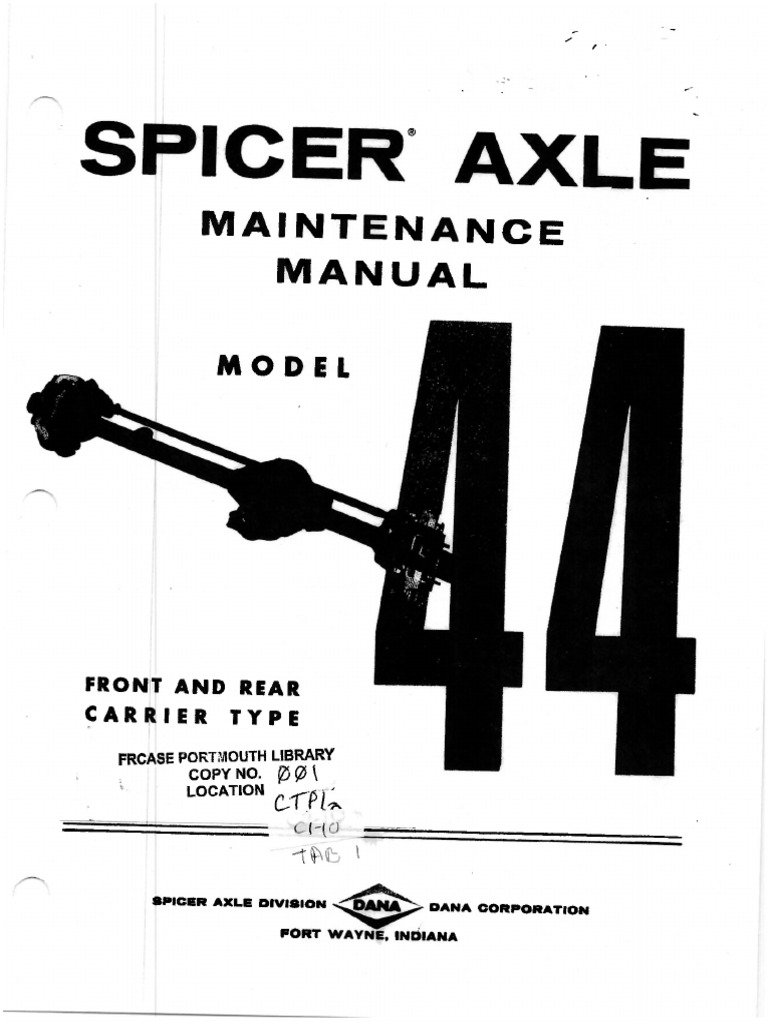 Spicer 44 | PDF
