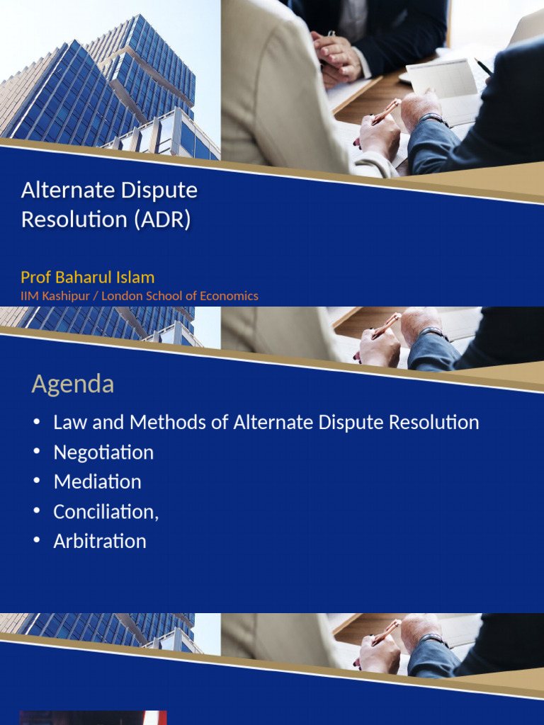 LAB IMT - Session 4 - Alternate Dispute Resolution | PDF | Alternative ...