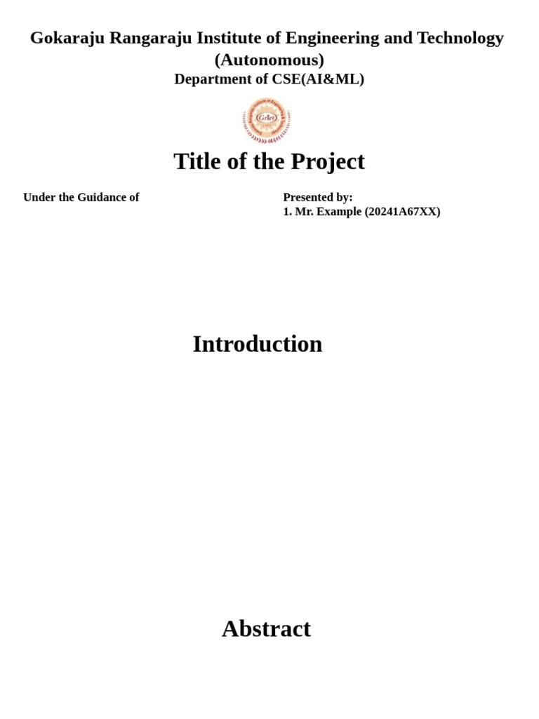 CSE Project on AI & ML Approaches | PDF