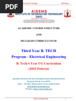 F.Y. B. Tech Electrical Engineering Syllabus | PDF | Electric Motor ...